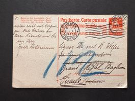 Postkarte 1921 Tellbrustschild   (P751)