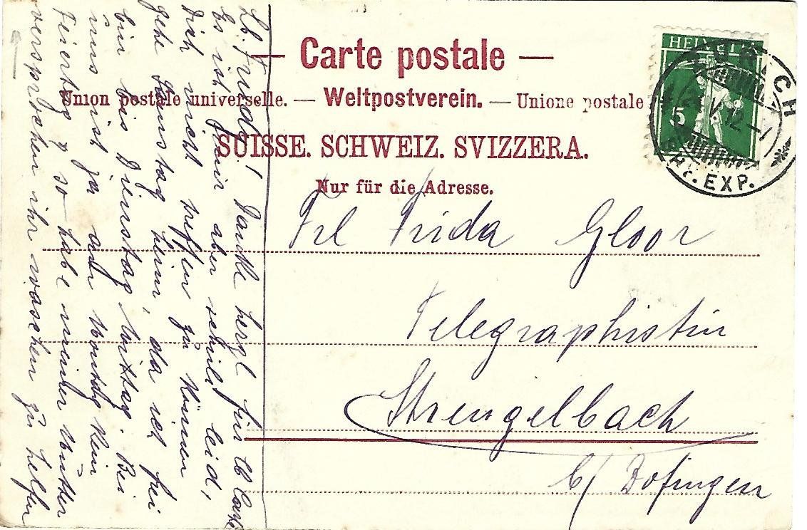 Cartes postales: Handeggfall-Hotel und Grimselpost – D'occasion à Wetzikon ZH par Brulu100 1
