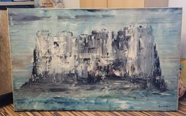 Grand Tableau Abstrait 1962 –Bruno A. Weber (Peintre Bâlois)
