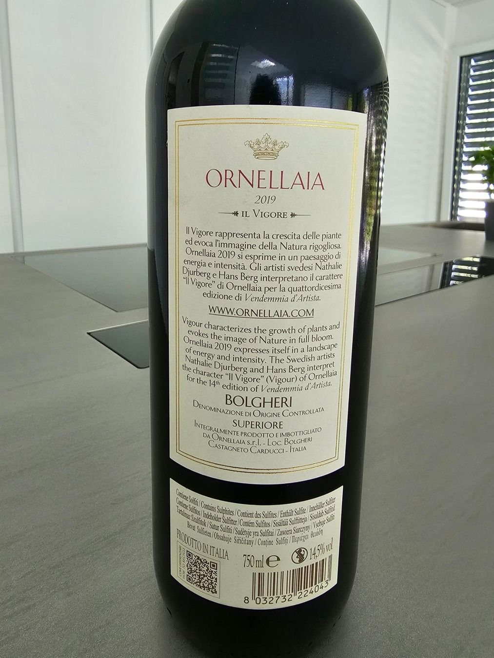 Ornellaia Vino: Ornellaia 2019 Bolgheri – Nuovo e nell'imballaggio originale da Visp venduto da VIVADUC 2