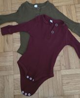 Body langarm Bordeaux & Olive 3-6Mt.