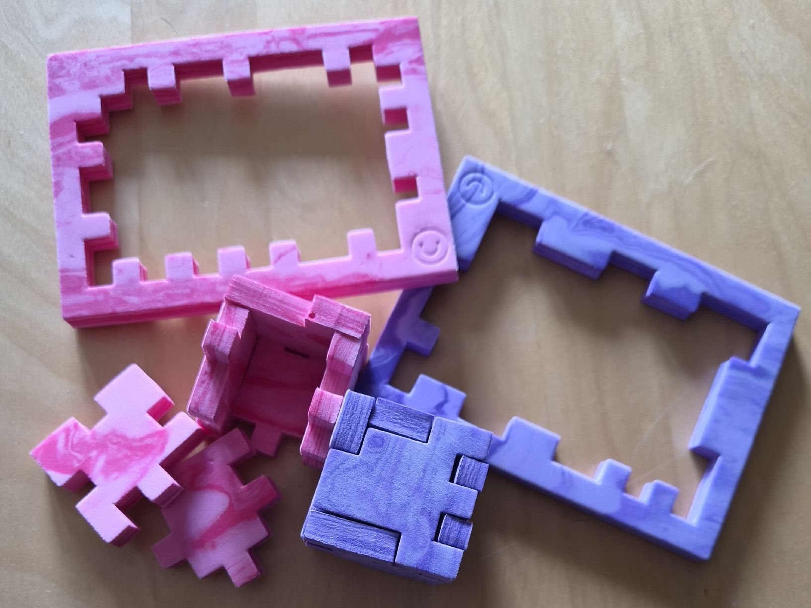 Puzzles: Vintage- Marble Cube Puzzle Set 6 Teile – Gebraucht aus Urtenen-Schönbühl von Kahru 6