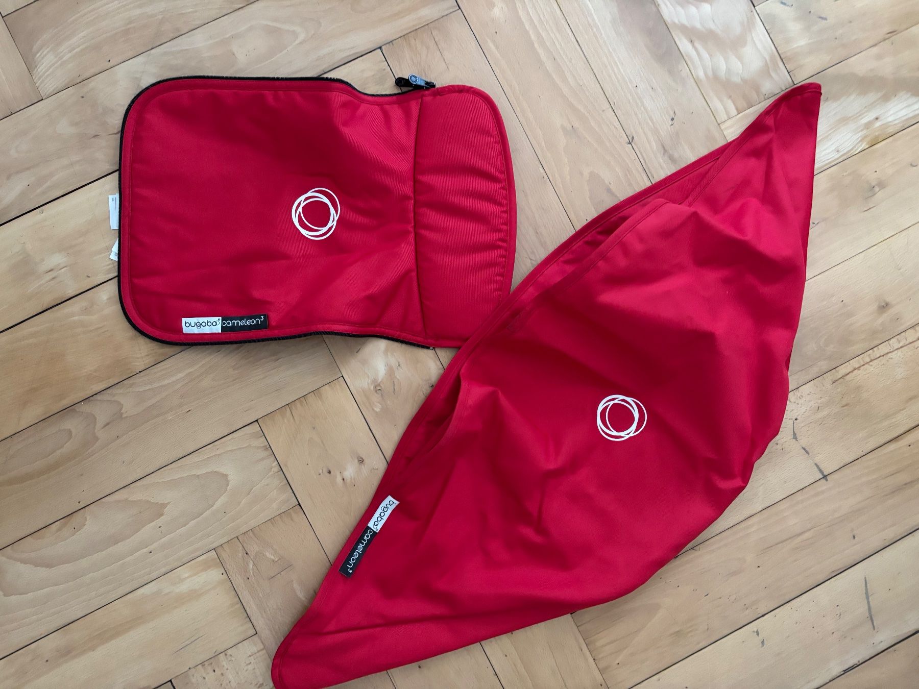 Carrozzine: Bugaboo Sonnendach und Abdeckung Babywanne Rot – Usato da Zürich venduto da nao_mm5b