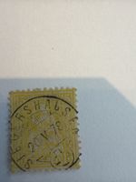 Briefmarke St. Gallen 15 Rappen 1875 gestempelt guter Zustan