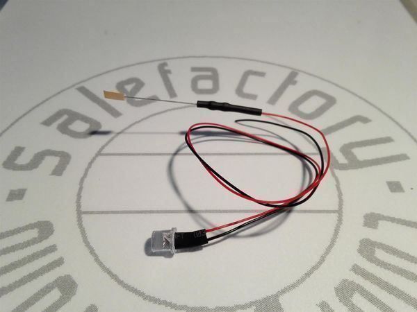 Componenti elettronici: Flachkopf-LED 5mm verkabelt 12V, orange – Nuovo (secondo la descrizione) da Luzern venduto da Salefactory 2
