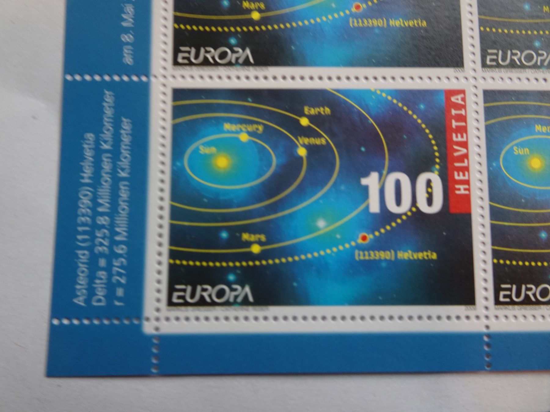 Tutti i francobolli: 2009, 2 KLEINBOGEN EUROPA POSTFRISCH + AUSGABETAG – Usato da Eschenbach SG venduto da eDaisy 2