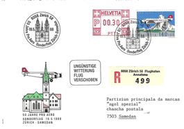 Swissair Einschreiben 1988