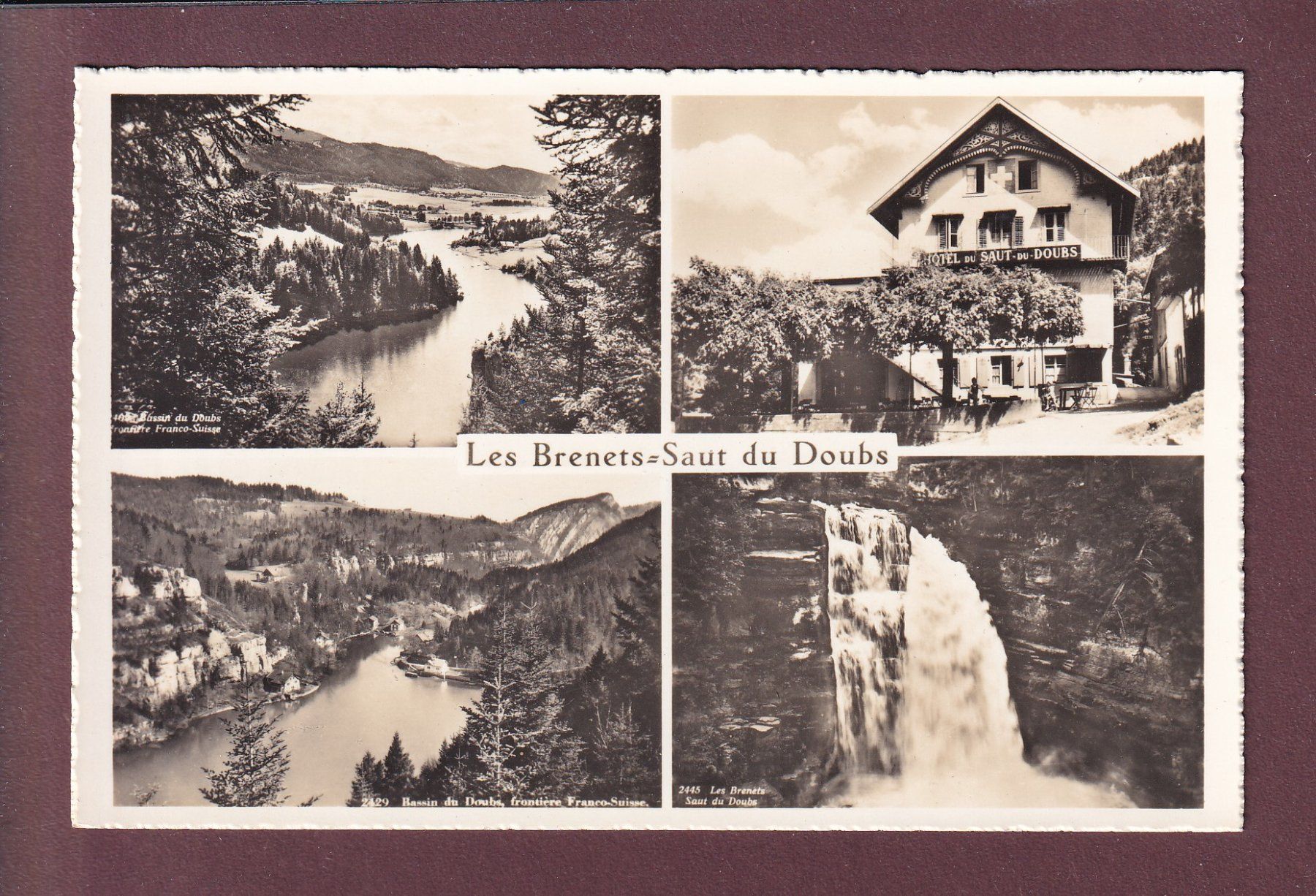 Cartes postales: LES BRENETS - Saut du Doubs - 4 images – D'occasion à Pully par nicecards