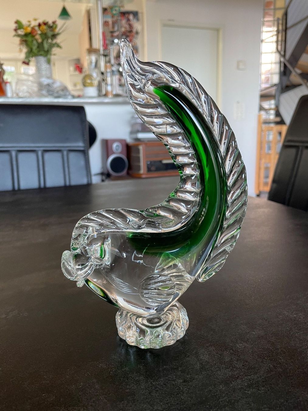Murano Statuette: Poisson Vert Vintage en Verre de Murano – Usato da Vallamand venduto da Bricbracbroc82 3