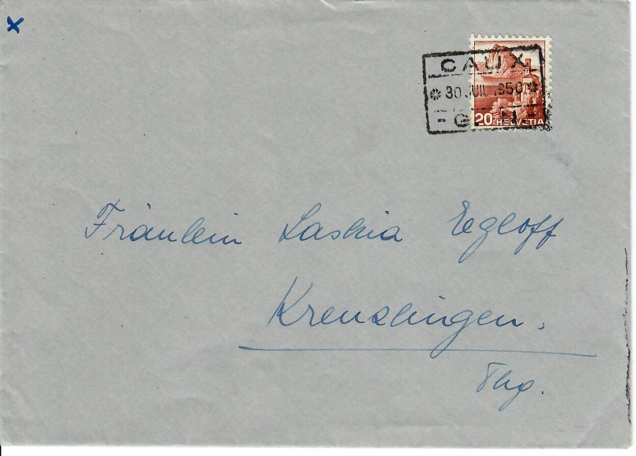 Alle Briefmarken: Brief Bahnpost Caux – Gebraucht aus Hochdorf von Ziegel-16