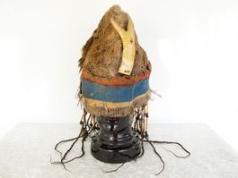 INDIANER NORDAMERIKA KOPFBEDECKUNG vintage museal Wild West