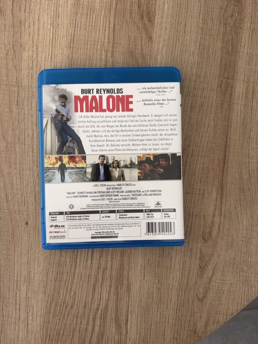Tutti i DVDs: Malone (1987) BluRay – Usato da Hagendorn venduto da masterchieff 1