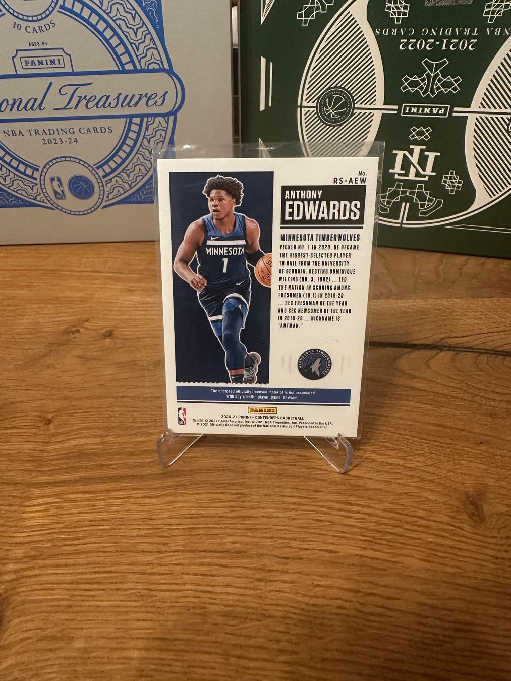 Nba Sammelbilder & Trading cards: Carte Anthony Edwards Rookie Contenders patch – Gebraucht aus Vullierens von Gaara04 1