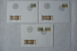 1990 3 FDC Europamarken Satz & Einzelmarken SBK 797 - 798