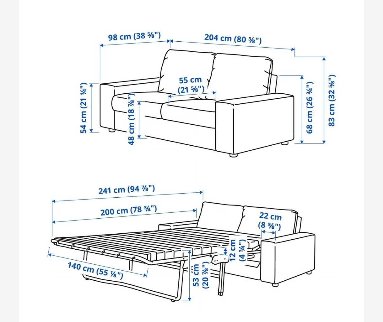 Sofas: Vimle Bettsofa in Antrazit kaum gebraucht  – Gebraucht aus Zürich von sofielahanna 4