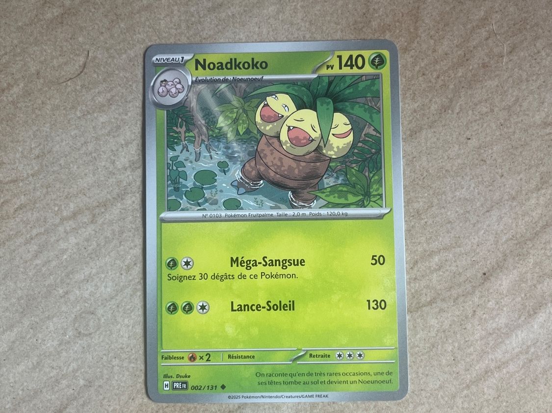 Pokémon Carte collezionabili: Carte Pokemon Noadkoko - Evolutions prismatiques - PREFR – Usato da Vernayaz venduto da Darkfrost