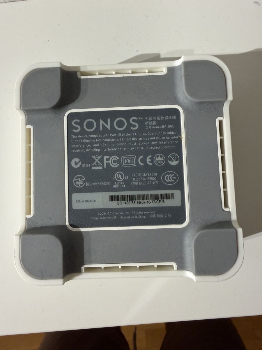 Sonos WiFi: Sonos Bridge Netzwerkadapter weiss – D'occasion à Erlenbach ZH par Twiddl 2