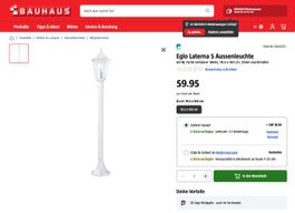 Lampe d'extérieur EGLO Laterna 5 déballée mais neuve