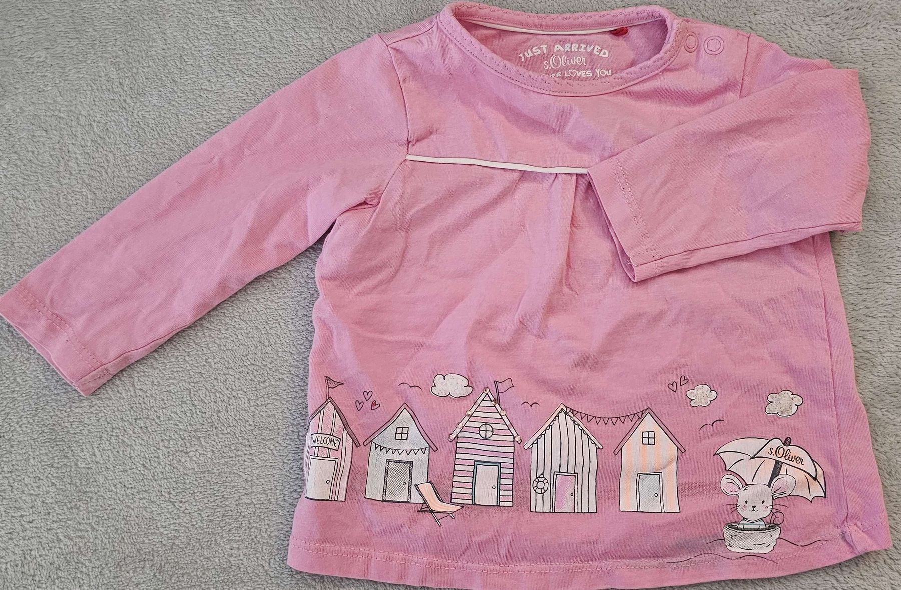 S.Oliver Camicie, Top & T-shirt: Langarmshirt s.Oliver rosa, grösse 56 – Usato da Volketswil venduto da nki_k698