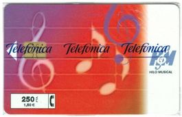 Privat Telefonkarte Spanien Hilomusical origionalverpackt