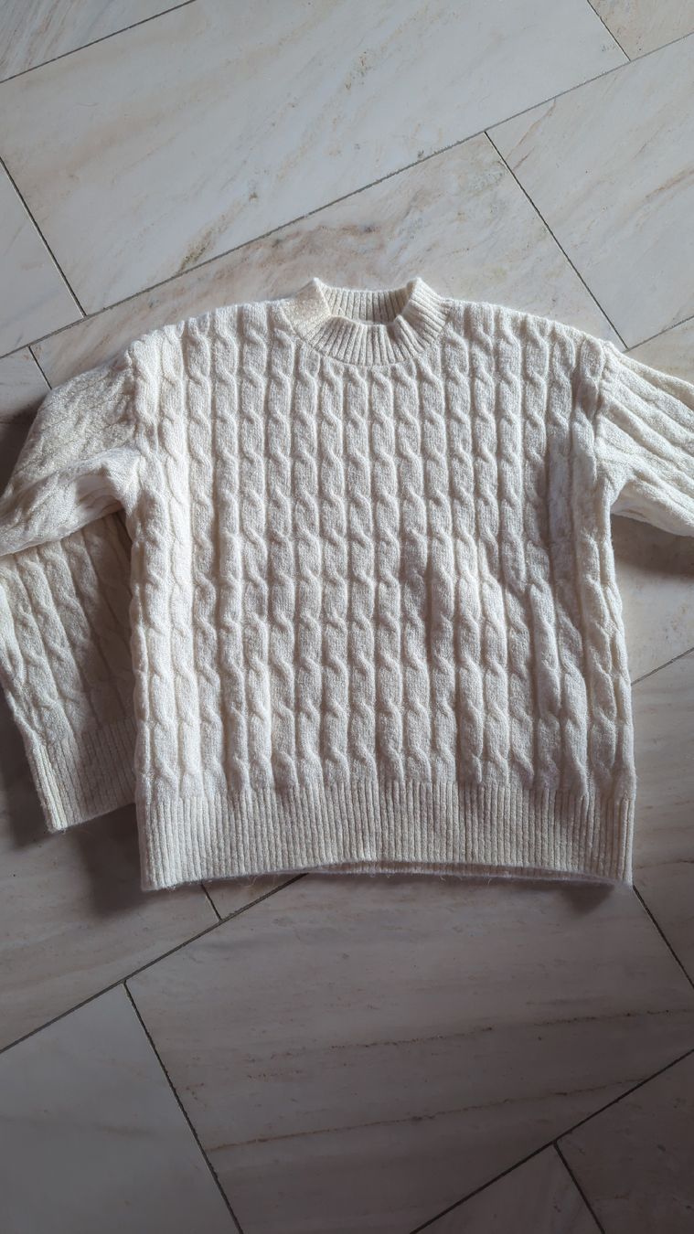 H&M Pullover & Sweatshirts: NEU! Winterwarmer Strickpullover in Weiss, Grösse S Top  – Neu (gemäss Beschreibung) aus Neuheim von sh0_gbz7 1