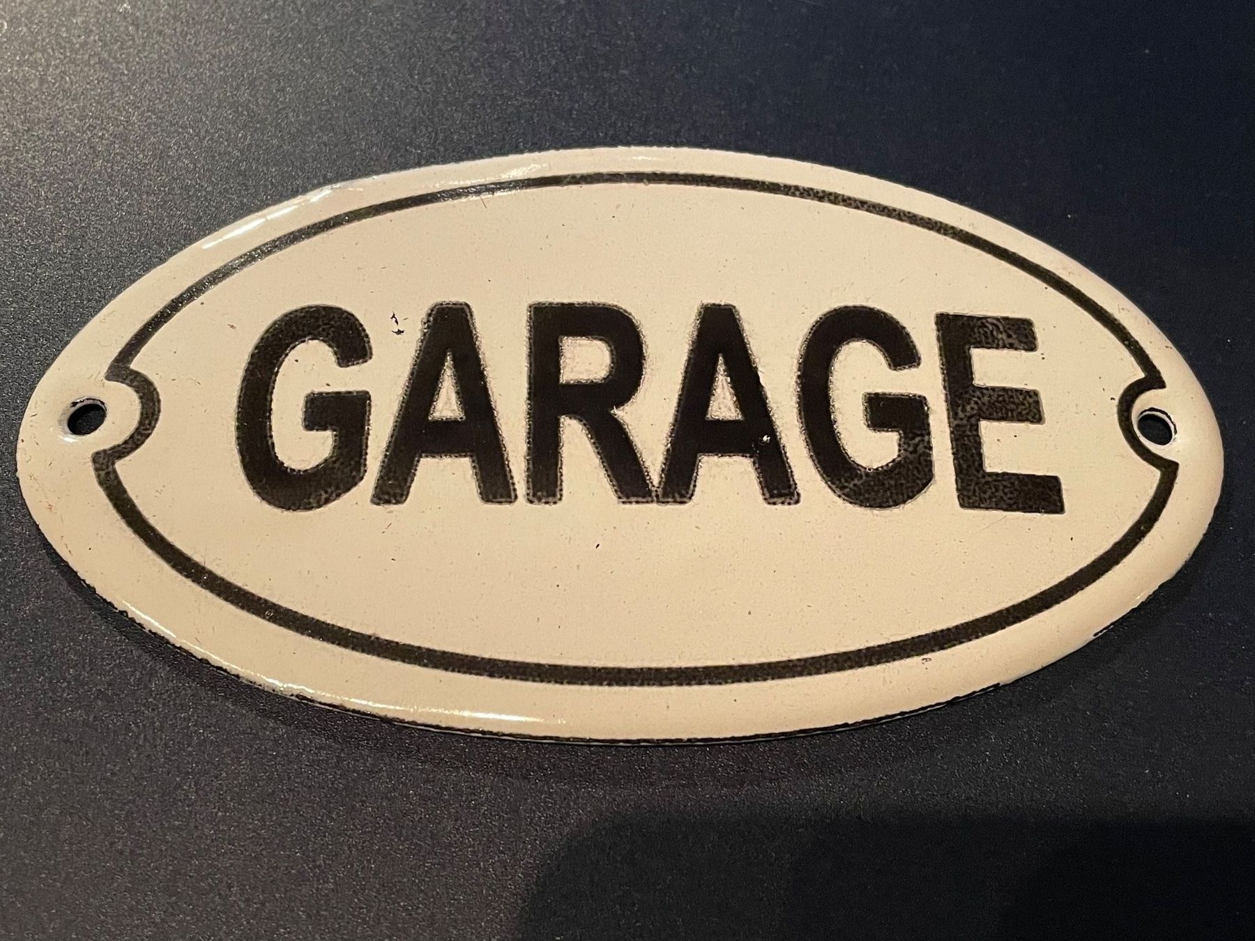 Insegne: Emailschild/Garage/Oval/Antik – Usato da Volketswil venduto da rubin74