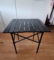 Camping Klapptisch,  Aluminium Schwarz. klein Verpackt