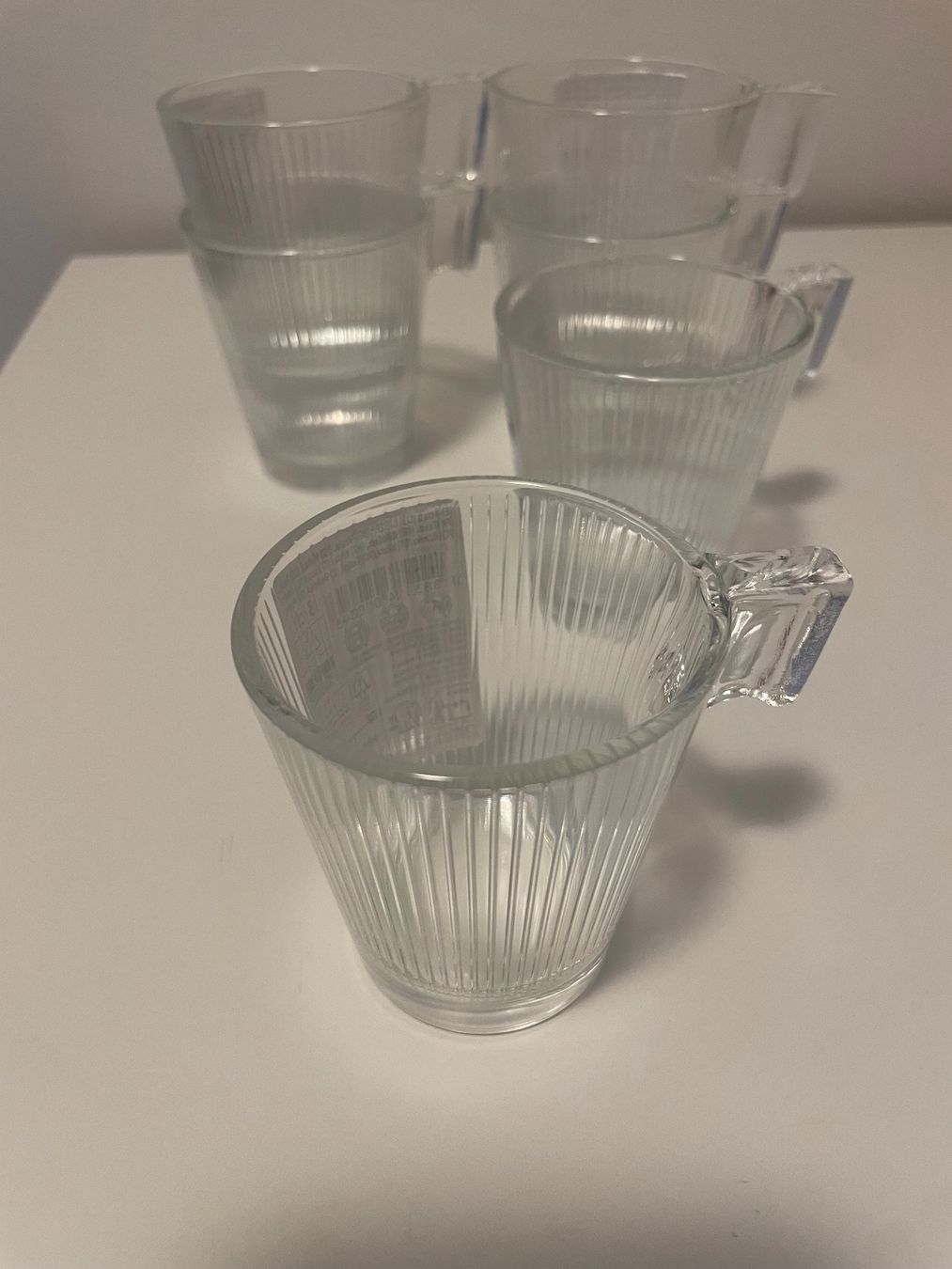 Tassen: 6er Set Glas Tassen, gerippt – Neu (gemäss Beschreibung) aus Niederglatt ZH von ctulimp 1