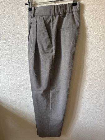 H&M Culottes Hose Stoffhose Grau Gr. 36 Sommer leicht