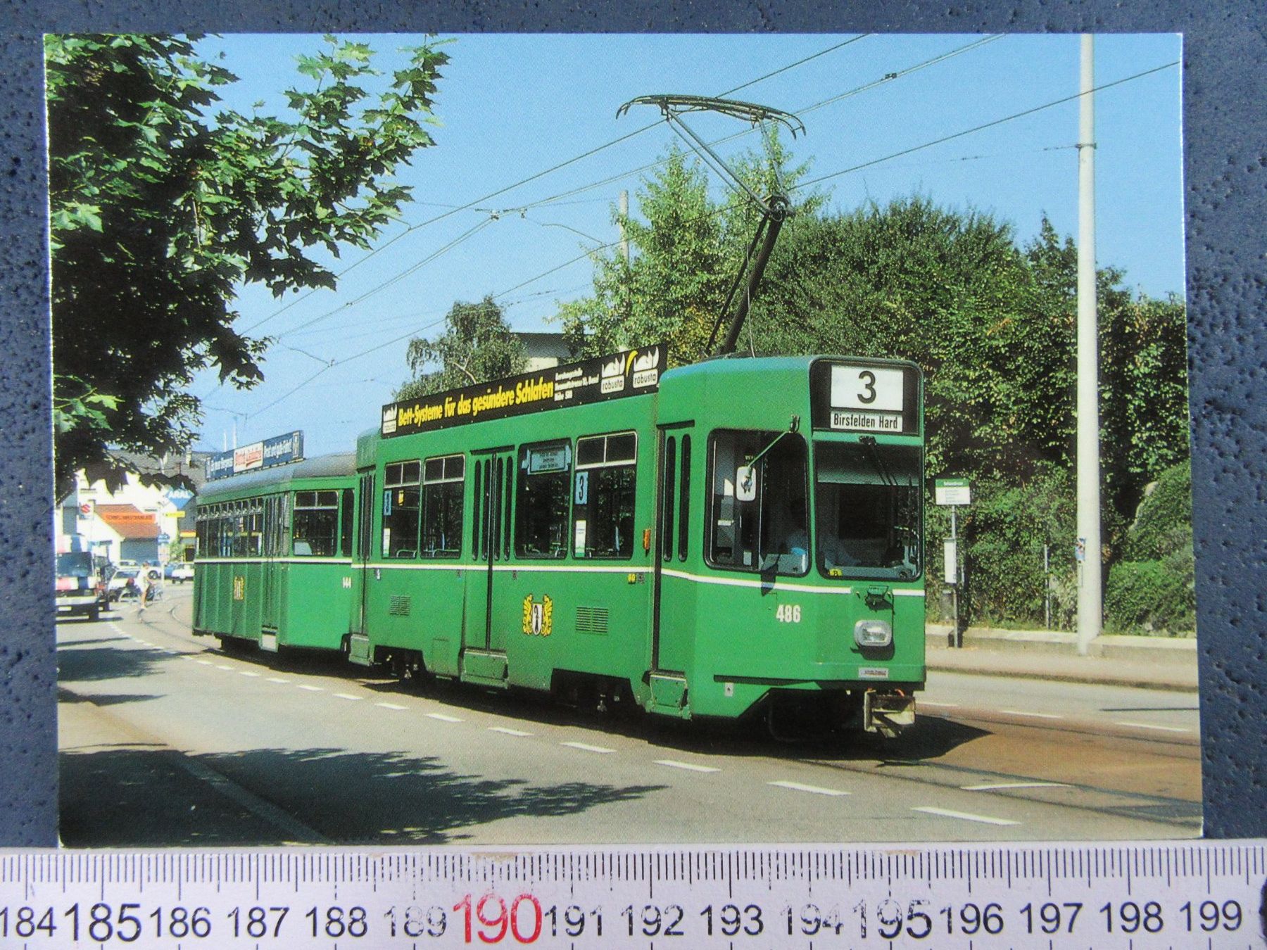 Cartoline postali: BASLER BVB TRAM NO.3 Be4/4 UND B4 144 AK-BS – Usato da Ettingen venduto da Hausi4711