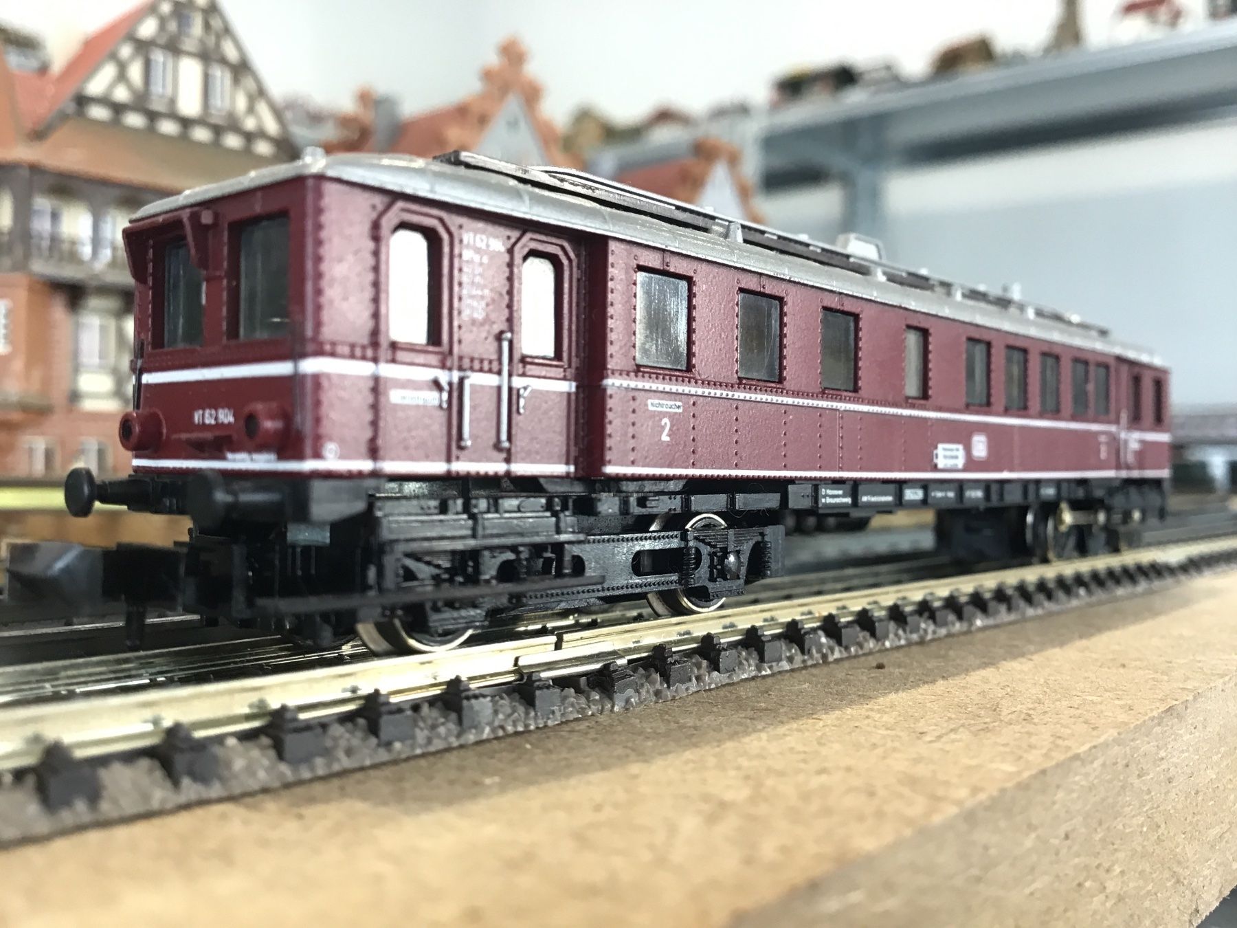 Trix Modellini di ferrovie: MINITRIX VT 62 904 Triebwagen DB, SPUR N – Usato da Männedorf venduto da Modellbau-wyss
