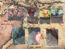 MTG Marvel Super Heroes Artcards und 3 Foil Cards EN
