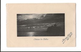 AK ca. 1920 Chateau de Chillon, Kunstvolle Karte