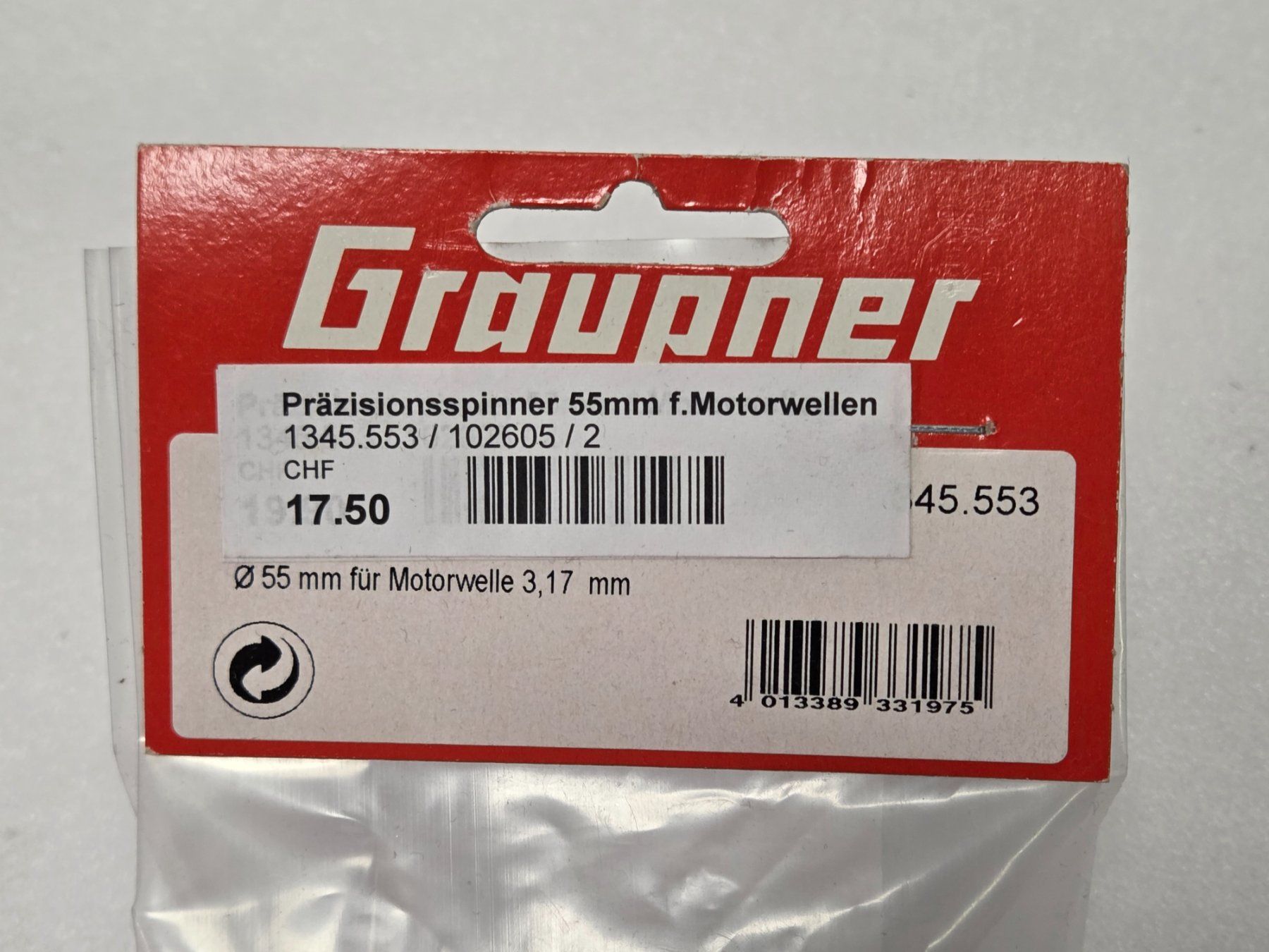 Graupner Modellismo RC: Graupner Präzisionsspinner Set - div. Durchmesser 55-75mm – Nuovo e nell'imballaggio originale da Hittnau venduto da Sika86 4
