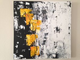 Bild "Quadrat" (Spachteltechnik) 60x60 cm