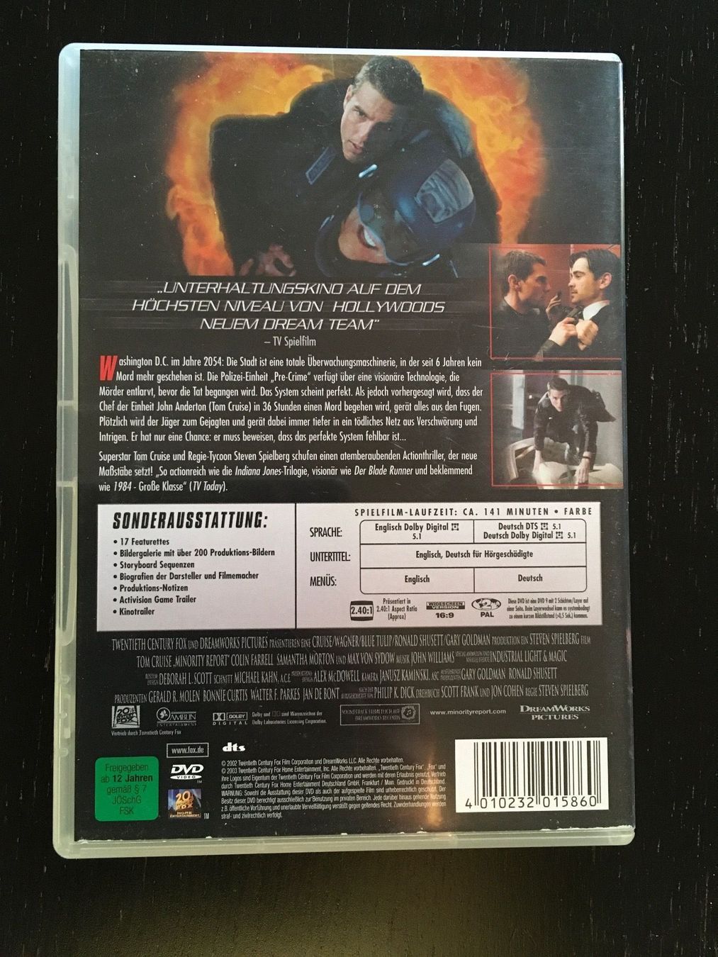 Tutti i DVDs: DVD Minority Report – Usato da Regensdorf venduto da scheissspiel 1