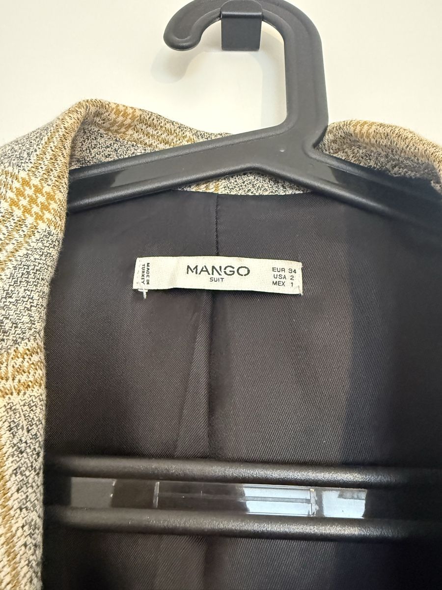 Mango Vestes: Mango Blazer kariert grau gelb – D'occasion à Muttenz par Bea_dbr 2