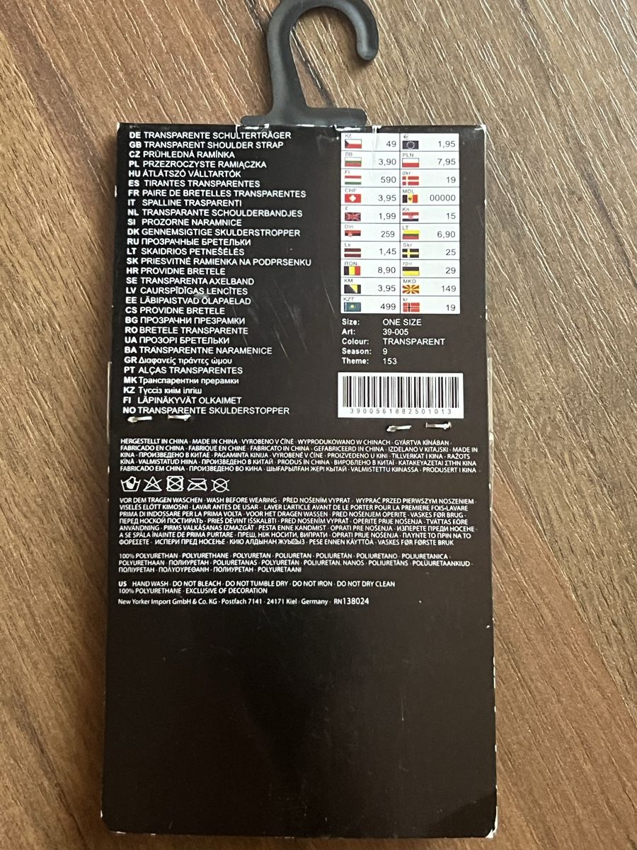 Altra biancheria intima: Transparent Schulterträger One Size neu – Nuovo e nell'imballaggio originale da Rapperswil SG venduto da zani_st 1
