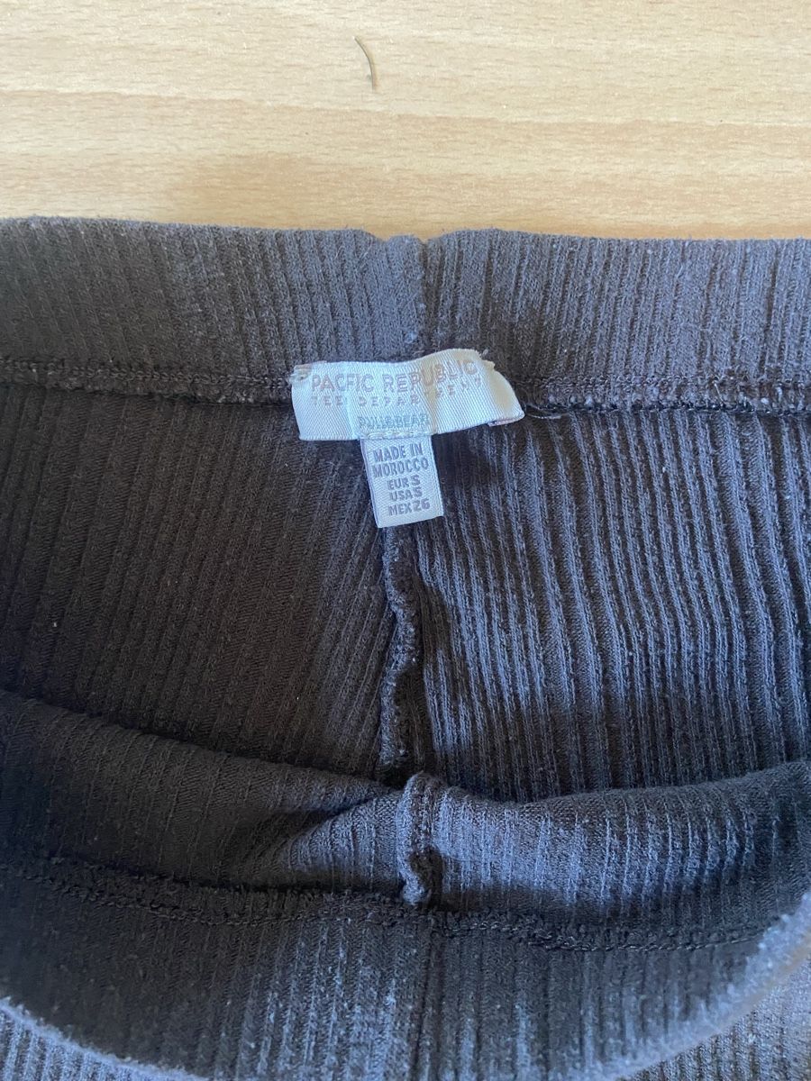 Leggings: Ripp-Schlaghosen dunkelgrau Gr. S – Gebraucht aus Bern von sam_vln5 2