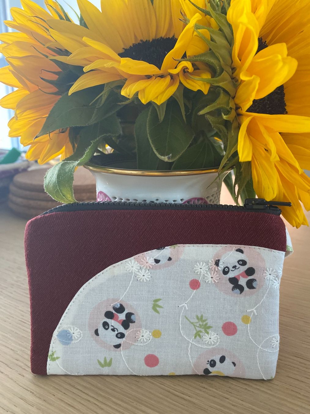 Borse: Baumwoll-Clutch mit Panda-Motiv – Nuovo e nell'imballaggio originale da Rotkreuz venduto da emi_dny8