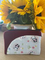 Baumwoll-Clutch mit Panda-Motiv
