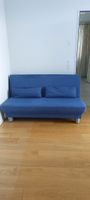 Bettsofa mittelblau mit Lattenrost für 2 Pers.