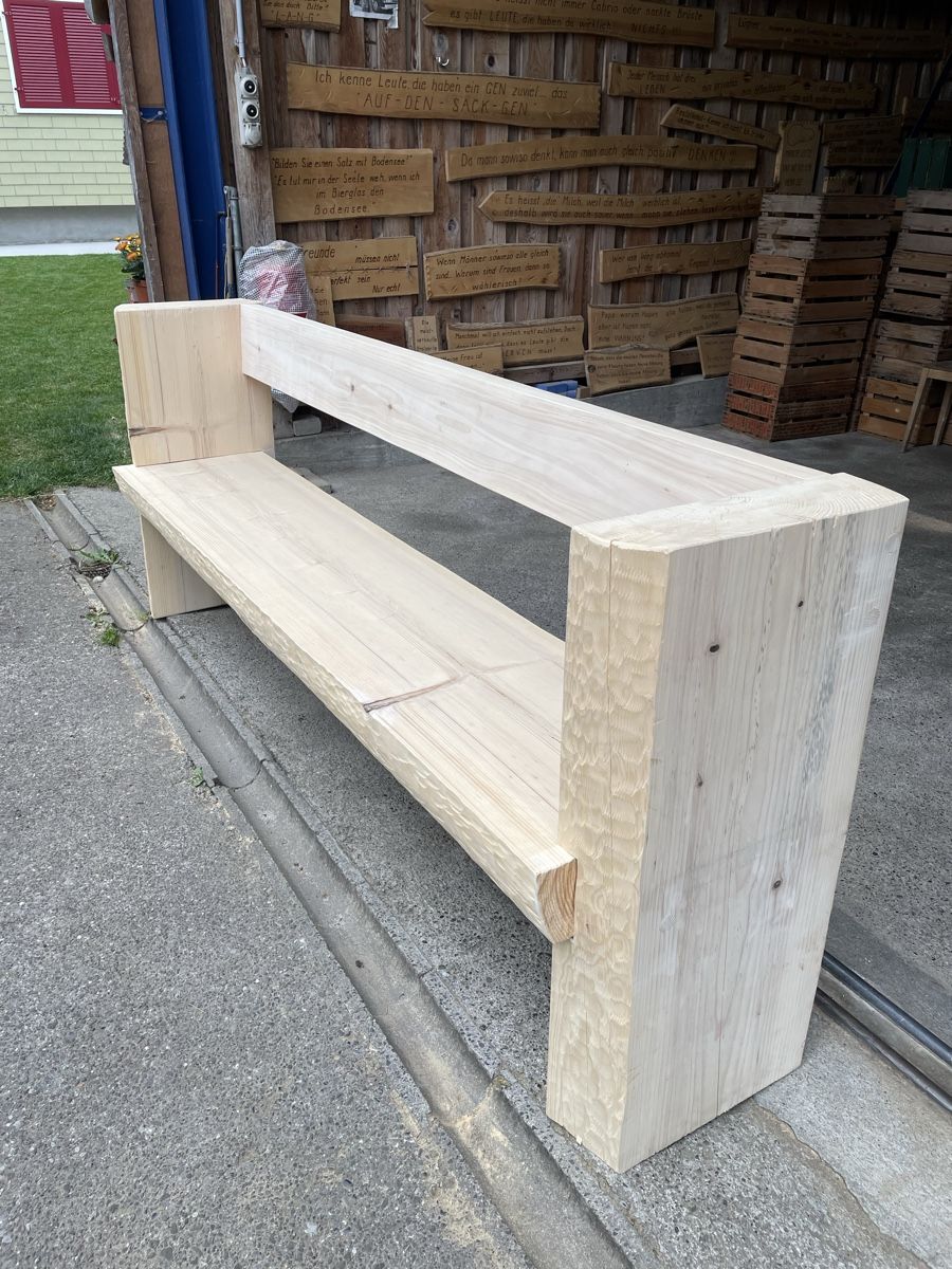 Panchine: Rustikale Holzbank, neu, ideal für Garten oder Terrasse! – Nuovo (secondo la descrizione) da Hämikon venduto da lan_8c5h 1