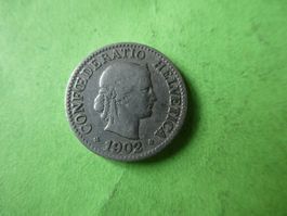 Schweiz 1902,  10 Rappen