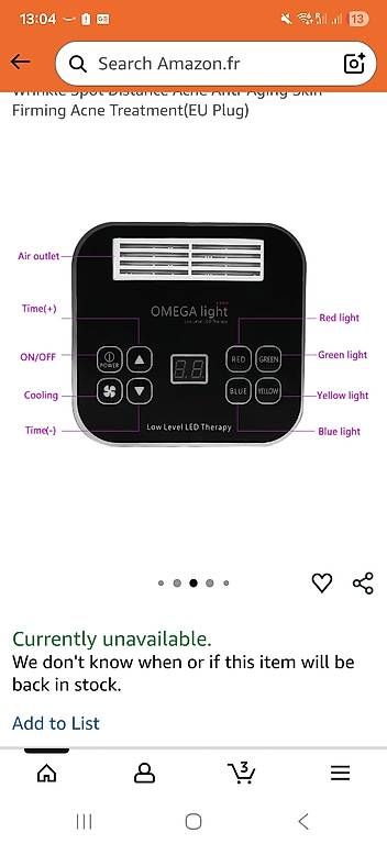 Cura del viso: Oméga luminotherapie visage – Usato da St-Cergue venduto da ste_bjn2 4