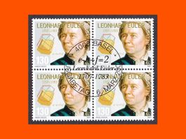 Viererblock "300. Geburtstag von Leonard Eulen" (2007)