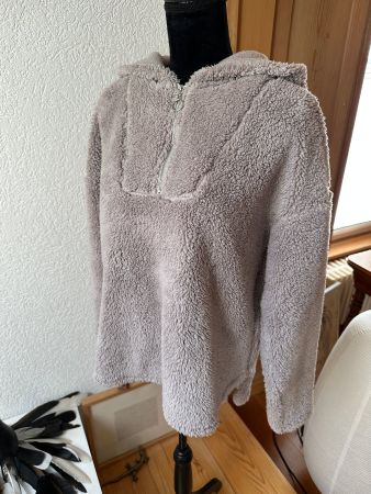 Fleece Teddy Pulli Hoodie Kapuze S