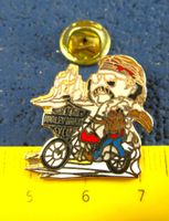 HD HARLEY-DAVIDSON MOTO PIN ENAMEL " EASY RIDER " GOLDIG
