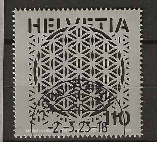 Alle Briefmarken: M1933 - Fleur de vie 1er jour – Gebraucht aus Trélex von Phil_Albert