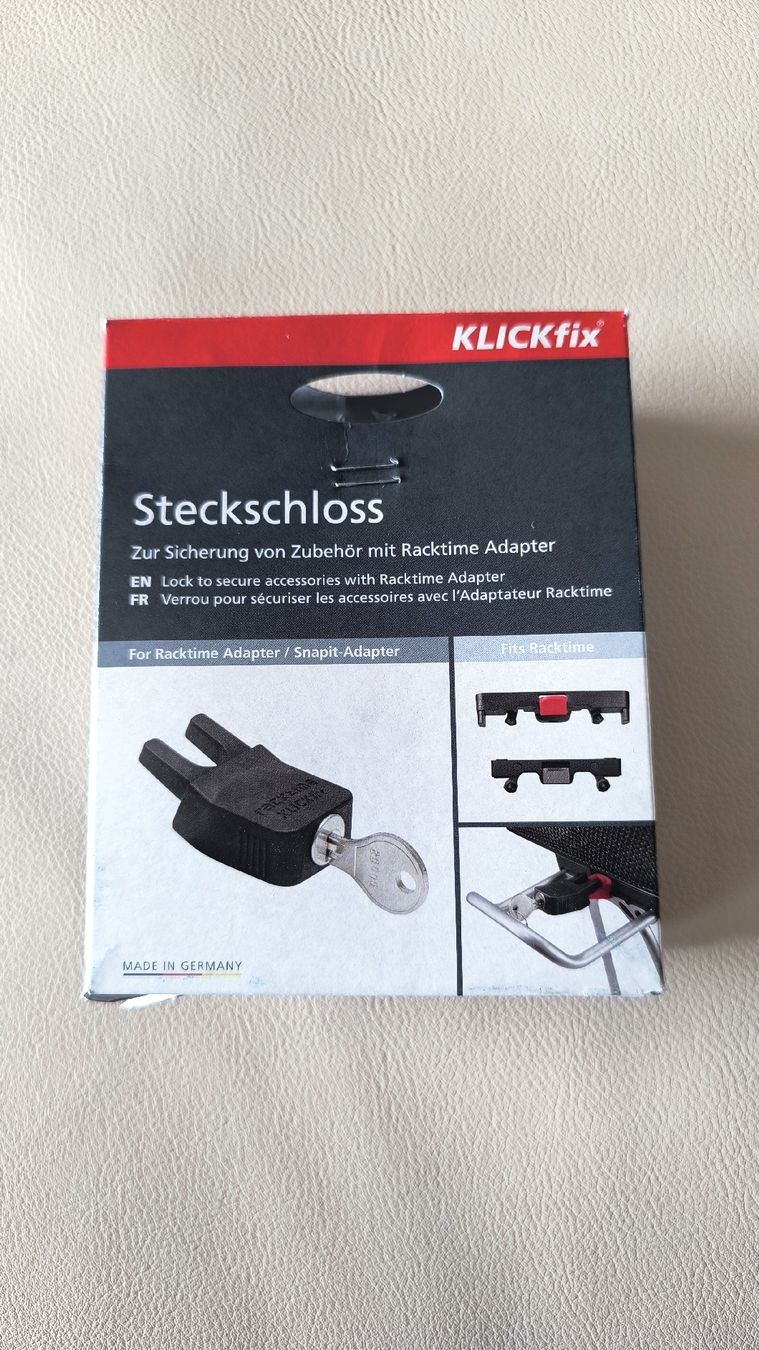 Ersatzteile: Racktime Steckschloss – Neu und originalverpackt aus St.Erhard von himmelblau21